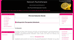 Desktop Screenshot of netzwerk-psychotherapie.de